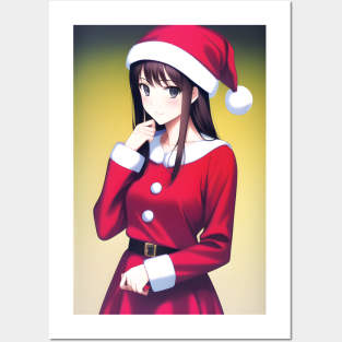 Santa Girl Posters and Art